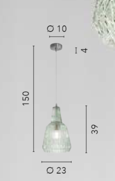 Sospensione in vetro cristallo sfaccettato ambra-trasparente-fumè-verde 1XE27 non incl. Sospensione in vetro cristallo sfaccettato ambra-trasparente-fumè-verde 1XE27 non incl.